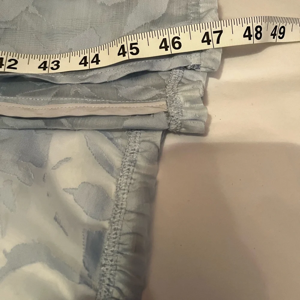 NWOT Anthropologie size L Campbell lace tiered midi dress in light blue - Picture 11 of 12